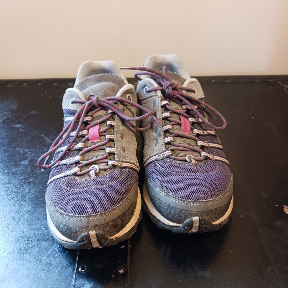 Columbia Women's Sz 8 Culvert Omni Tech Waterproof Hiking Shoes Purple/ Gray - Picture 3 of 8